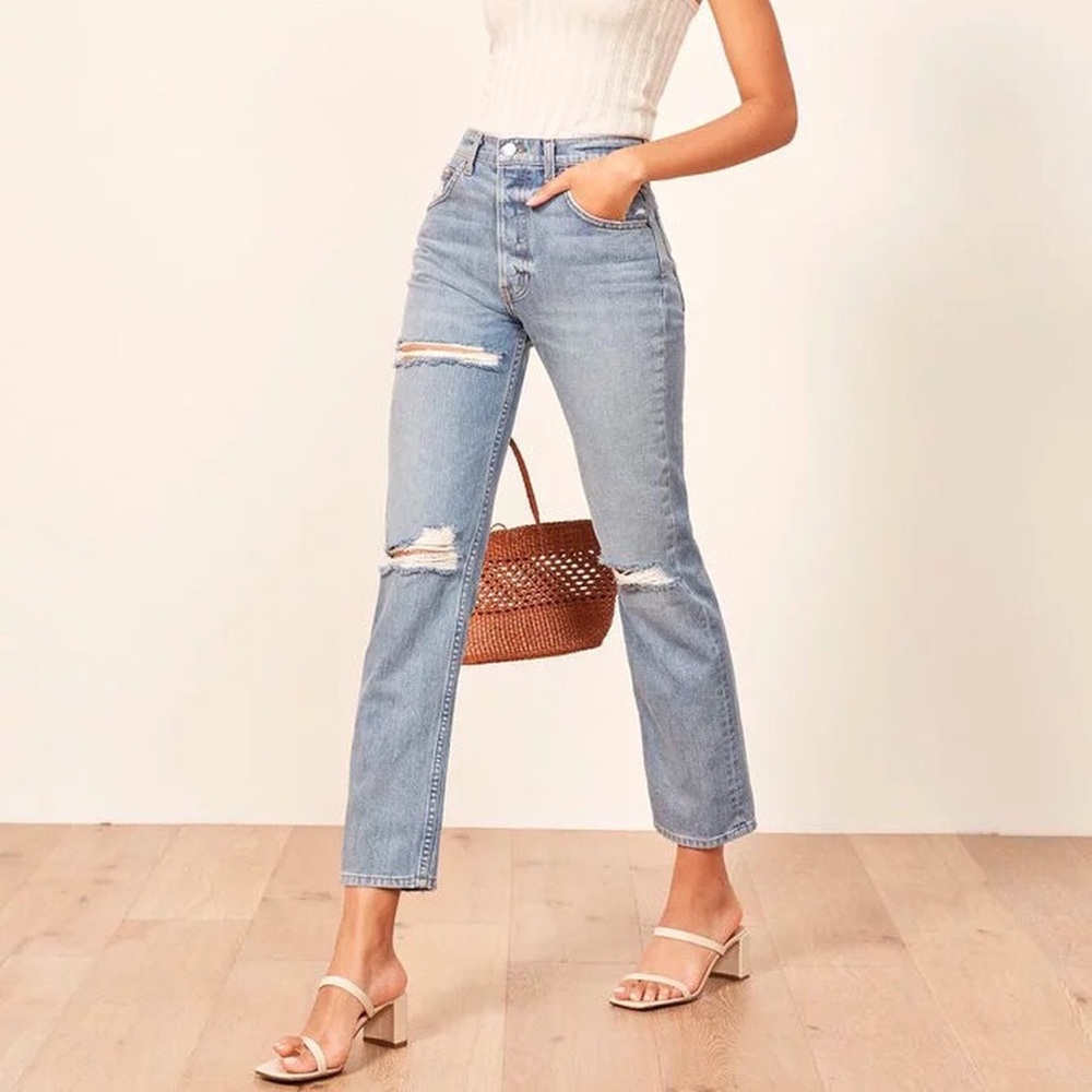Reformation Cynthia High Relaxed Jean Size 30